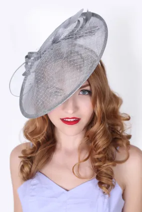 Wendy Fascinator - Light Gray