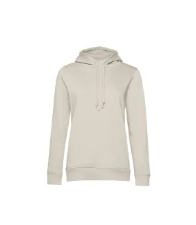 Womens/ladies organic hoodie off white B&C