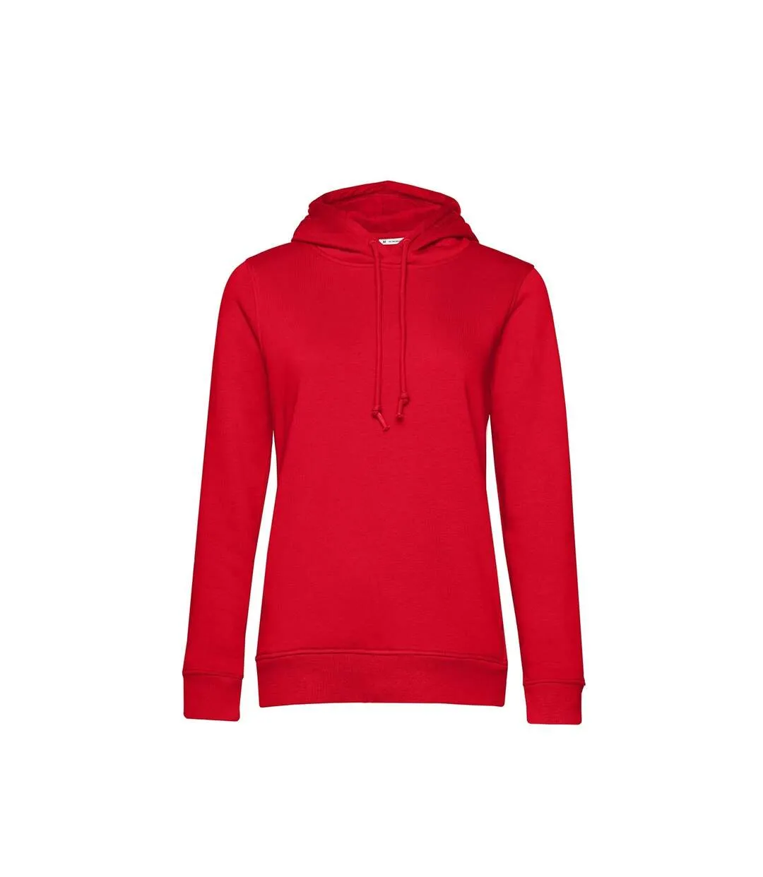 Womens/ladies organic hoodie red B&C