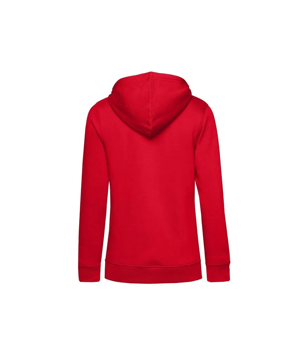 Womens/ladies organic hoodie red B&C