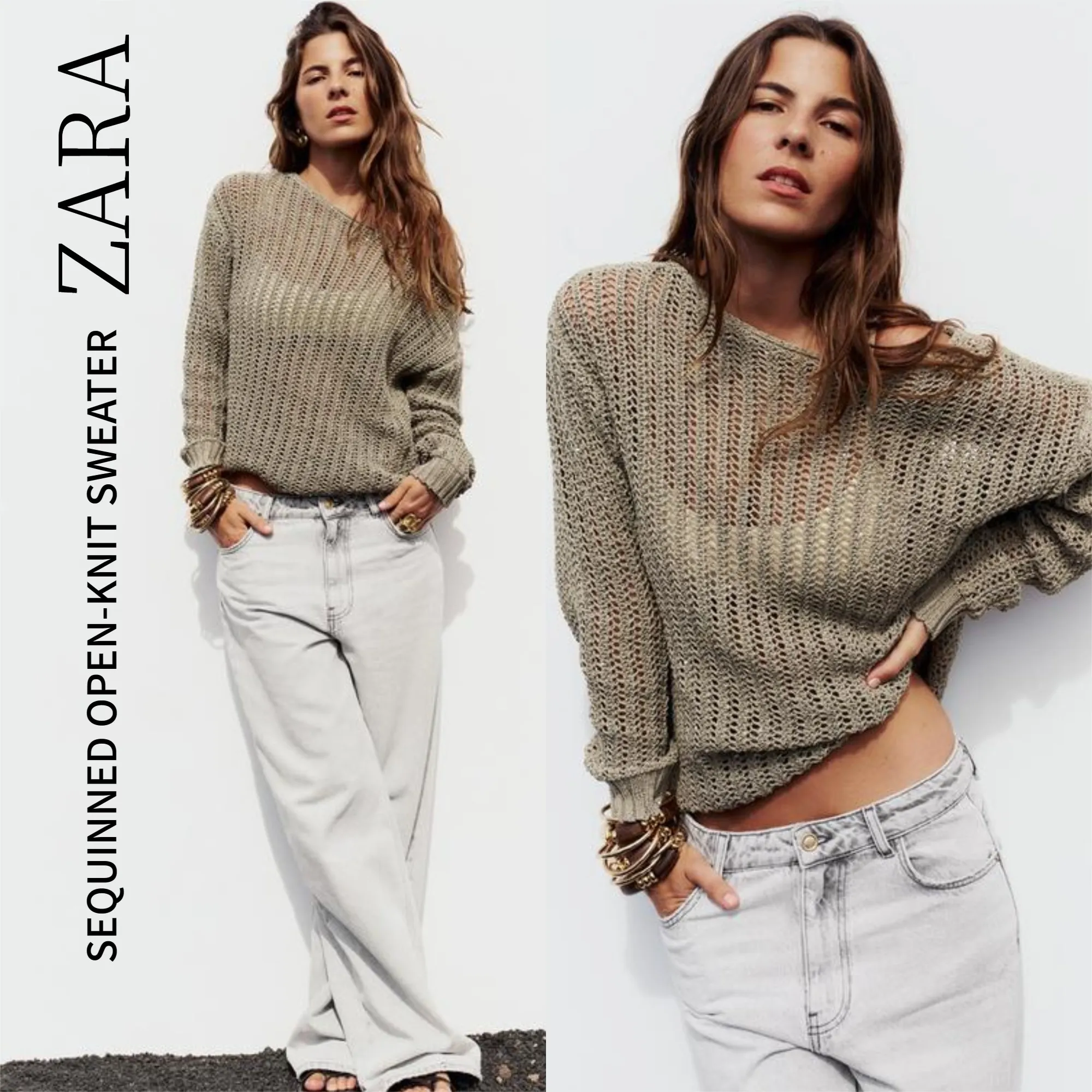 ZARA  |V-neck & Crew neck